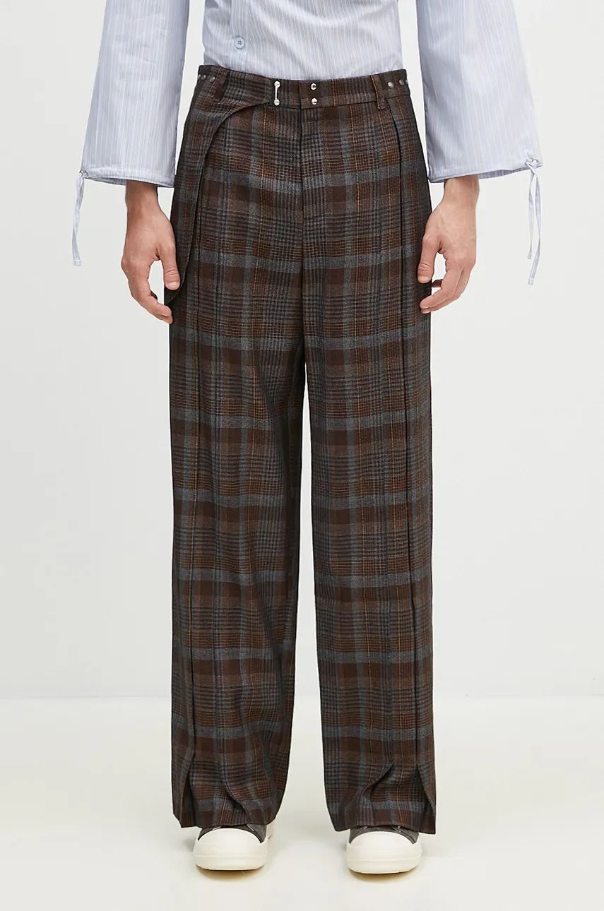 Bukser Andersson Bell Soe Check Wrap Trousers Brun | apa753m, 0