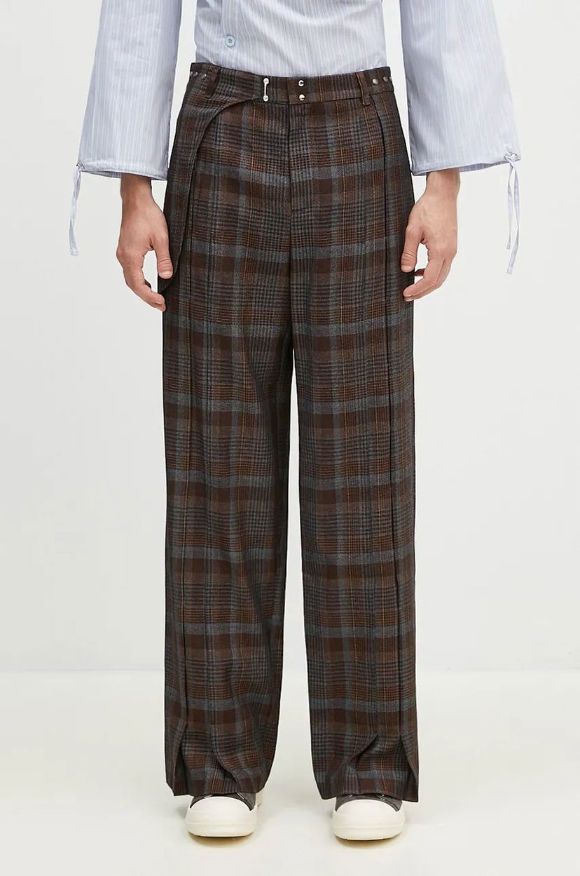 Bukser Andersson Bell Soe Check Wrap Trousers Brun | apa753m