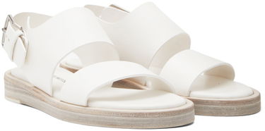 Shorts Ann Demeulemeester Ann Demeulemeester Lore Flat Sandals Hvid | 2201-W-S01-390-001, 3