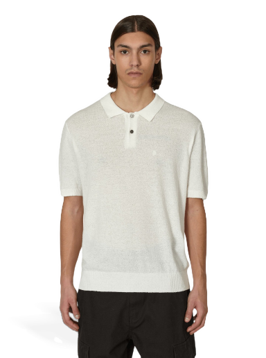 Sweater Stüssy Textured Polo Sweater Beige | 117167 BONE