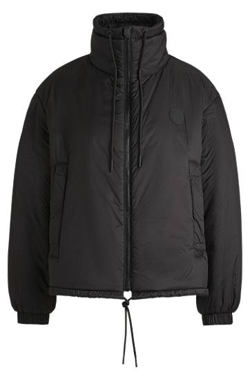 Puffer jakke BOSS Happy HUGO Water-Repellent Puffer Jacket Sort | 50522254, 0