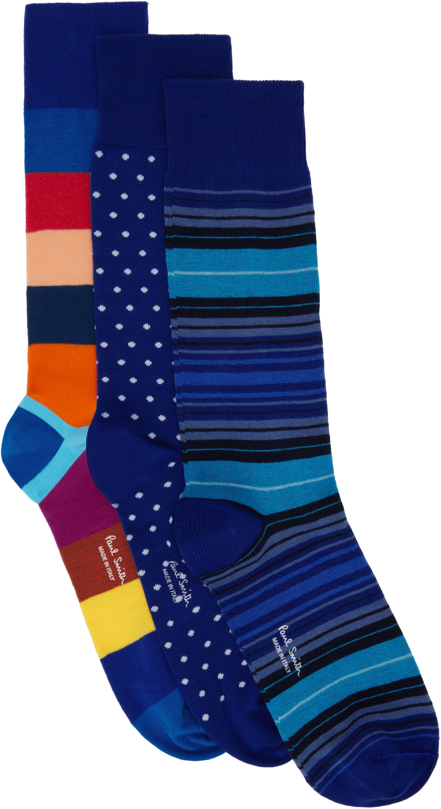 Sokker Paul Smith Paul Smith Three-Pack Cotton Socks Flerfarvet | M1A-SOCK-P3PSSN, 0