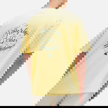 T-shirt Drôle de Monsieur Not From Paris Madame Caligraphy Graphic T-Shirt Gul | F-TS226-CO002-BAN, 3