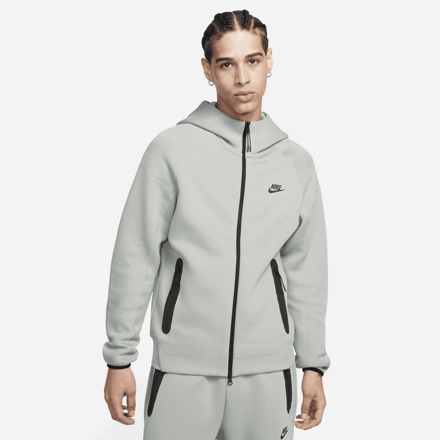 Sweatshirt Nike Sportswear Tech Fleece Windrunner Grå | FB7921-330, 0