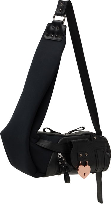 Skuldertaske Ottolinger Ottolinger Mini Neoprene and Leather Shoulder Bag Sort | 12690052601, 1