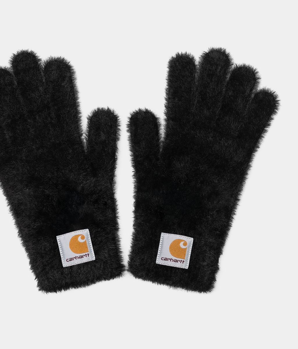 Handsker Carhartt WIP Chedda Faux Fur Gloves L-XL Sort | I035512_18, 1
