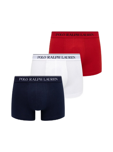 Boksere Polo by Ralph Lauren Cotton Trunk - 3 Pack Flerfarvet | 714835885008