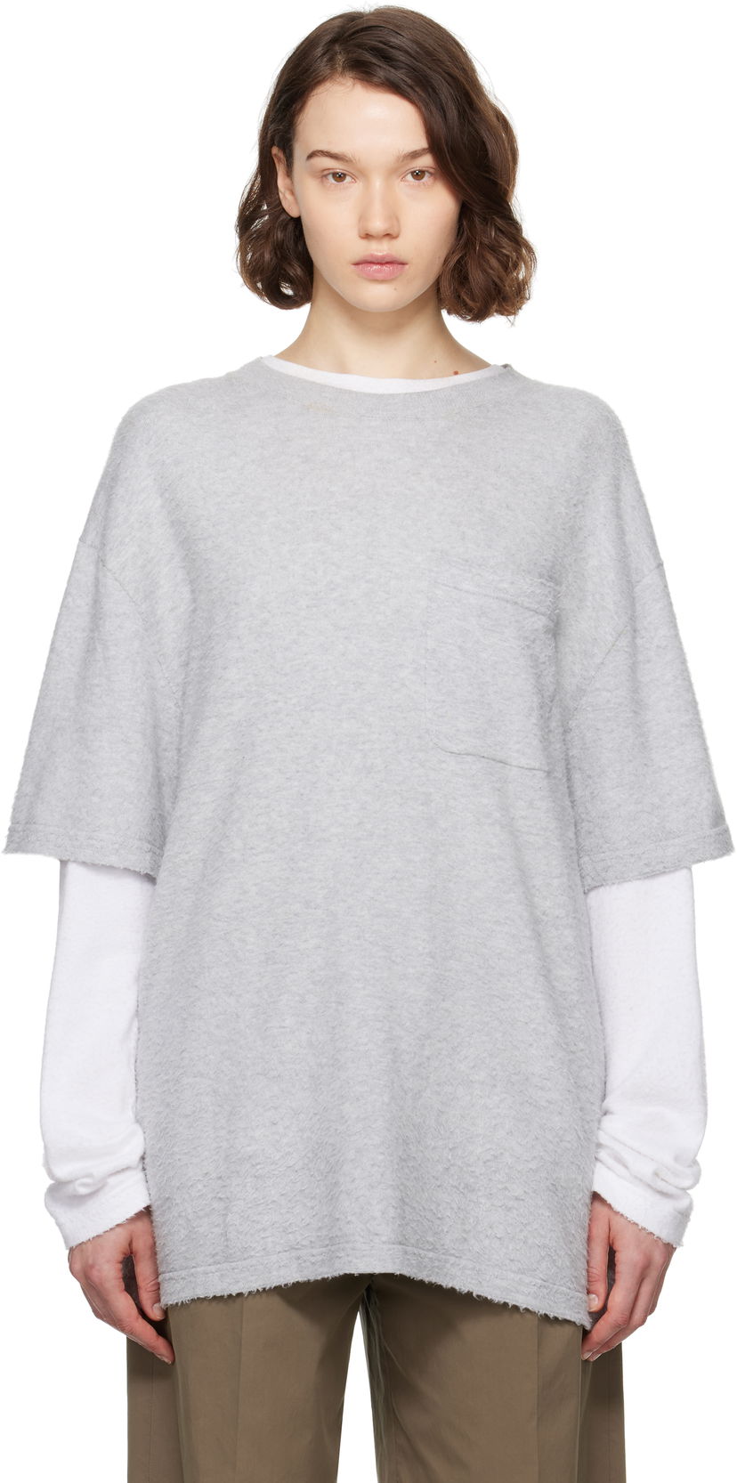 Sweater The Row The Row Kaddy Pocket T-Shirt Grå | 8943-Y916
