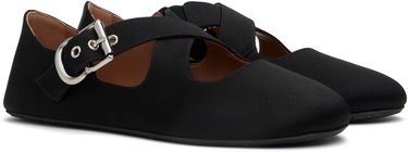 Sneakers og sko Alaïa ALAÏA Criss Cross Ballerina Flats Sort | AA3A046TK019, 3