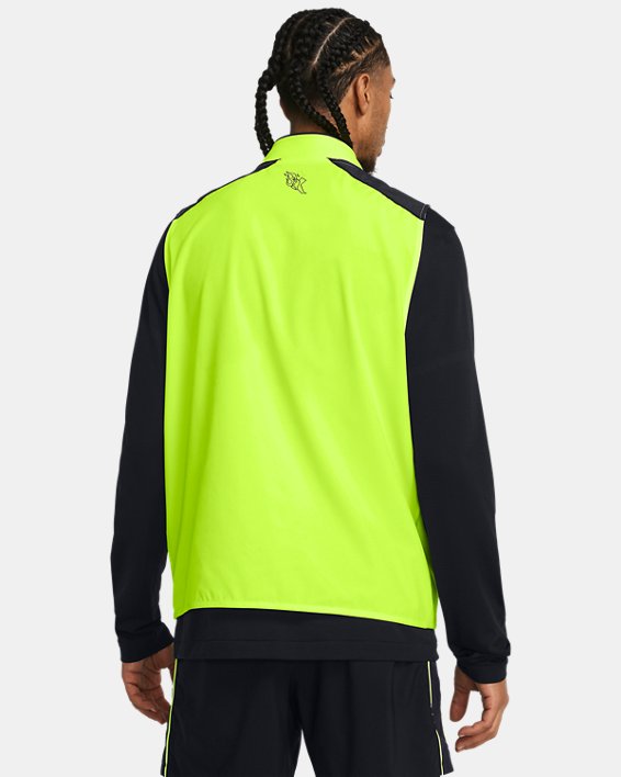 Jakke Under Armour Launch Bodywarmer für Herren High Vis Gelb / Midnight Blaue Marine Gul | 1383238-731, 1