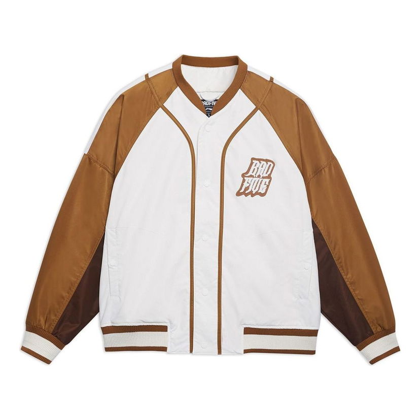 Bomberjakke Li-Ning BadFive Graphic Baseball Jacket Hvid | AJMT017-4