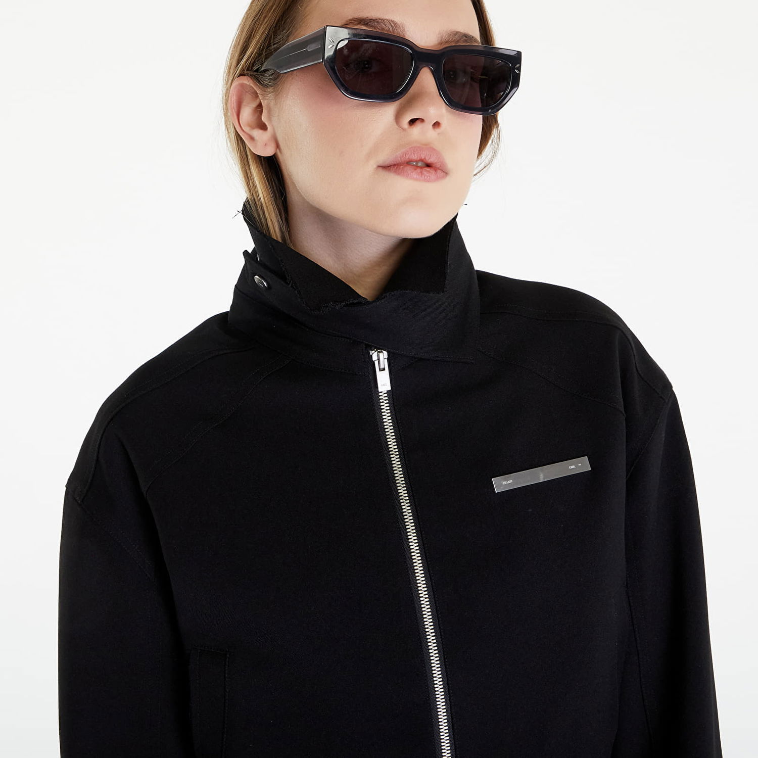 Vindjakke HELIOT EMIL Evenness Worker Cropped Jacket Sort | HE_W_02_069_P03_BLK01, 1
