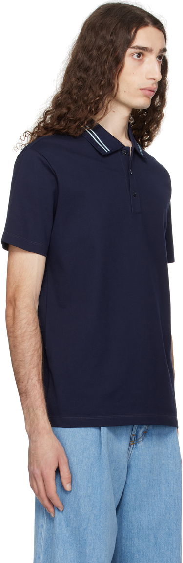 Polo skjorte Versace Versace Embroidered Medusa Polo Mørkeblå | 1013906_1A13463, 1