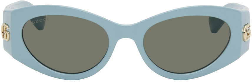Solbriller Gucci Cat-Eye Sunglasses Blå | GG1401S, 0