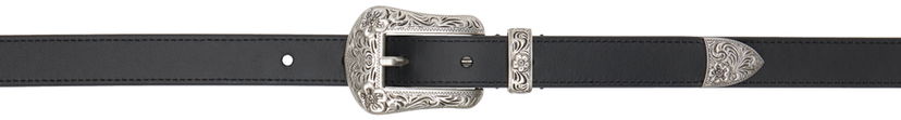 Bælter KENZO Western Leather Belt With Buckle Sort | FE68CE042L25