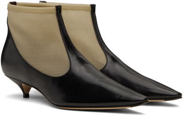 Tøj The Row The Row Mesh Kitten Heel Ankle Boots Sort | F1581-SL1W20, 3