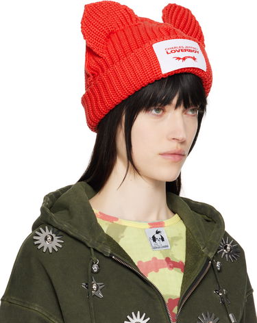 Beanie Charles Jeffrey Loverboy Chunky Ears Beanie Rød | 43130402, 1