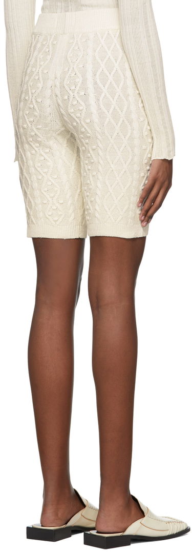 Shorts Loulou de Saison Loulou de Saison Musa Knit Shorts Hvid | MUSA, 2