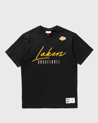 T-shirt Mitchell & Ness Los Angeles Lakers Vintage Logo Basketball T-Shirt Sort | FC9288-LALPURP, 1