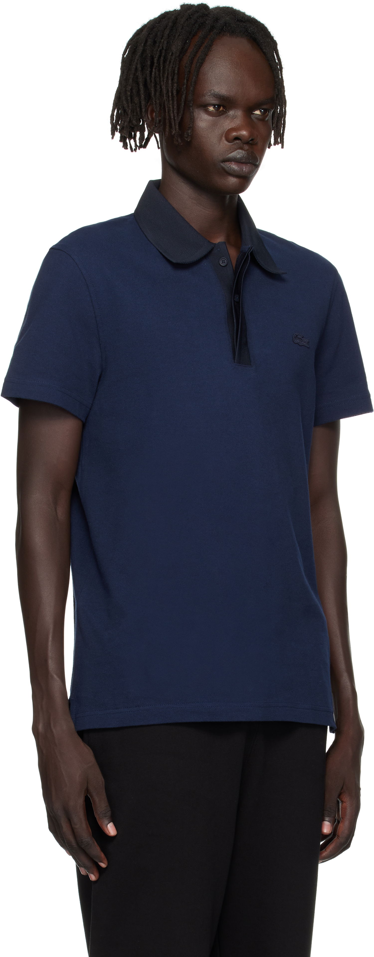 Polo skjorte Lacoste Lacoste Regular Fit Piqué Polo Mørkeblå | PH5456_BE4, 1