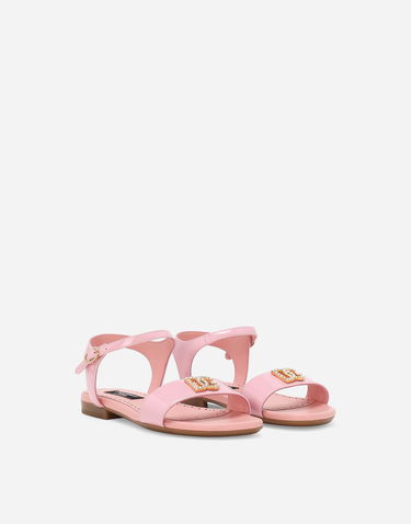 Sneakers og sko Dolce & Gabbana Dolce & Gabbana Patent Leather Sandals Lyserød | D11048A115380400, 1