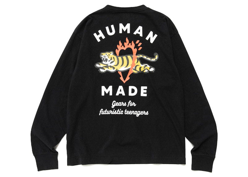 T-shirt Human Made Graphic L/S T-Shirt Sort | HM25CS029