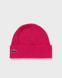 Lacoste Ribbed Knit Beanie