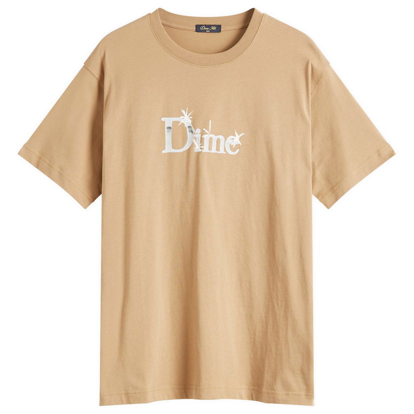 T-shirt Dime Dime Classic Shiny T-Shirt, Size Large Beige | DIME2SP2549SEP