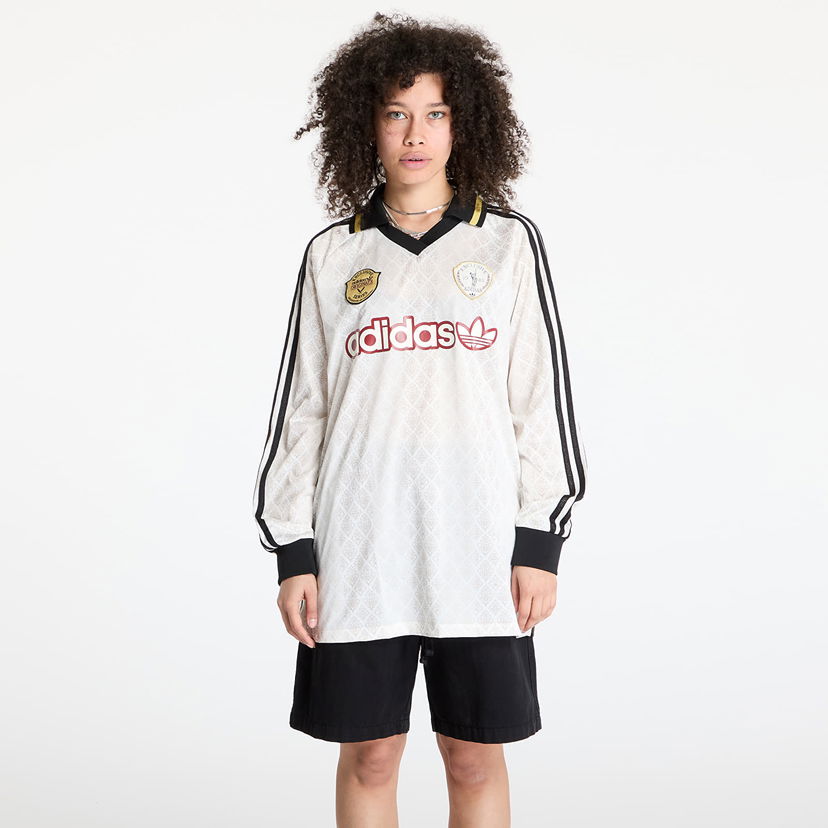 Jersey adidas Originals Retro Sports Cricket-Inspired Longsleeve Jersey Hvid | KA4381