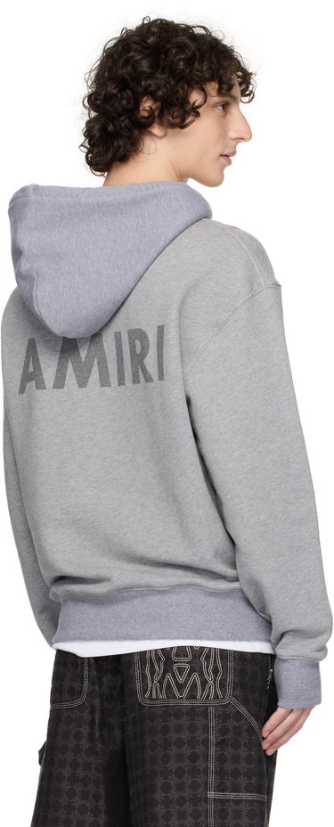 Sweatshirt AMIRI AMIRI Stencil Oversized Hoodie Grå | AMJYHD1121, 2