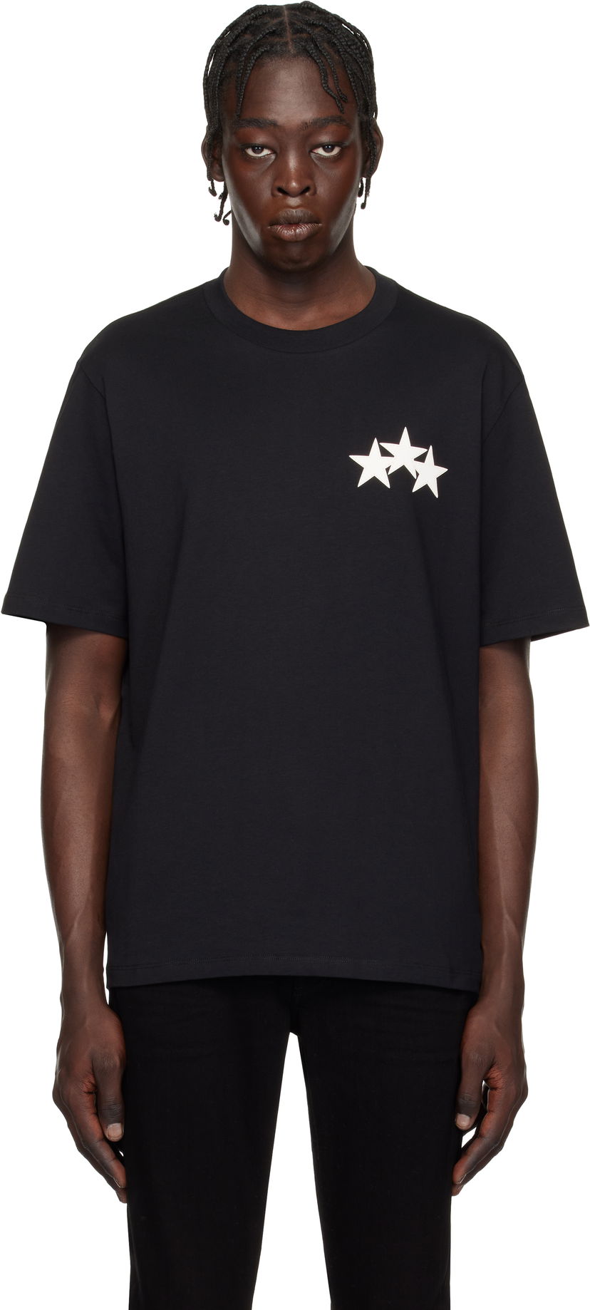 T-shirt AMIRI Three Star Graphic T-Shirt Sort | AMJYTE1148