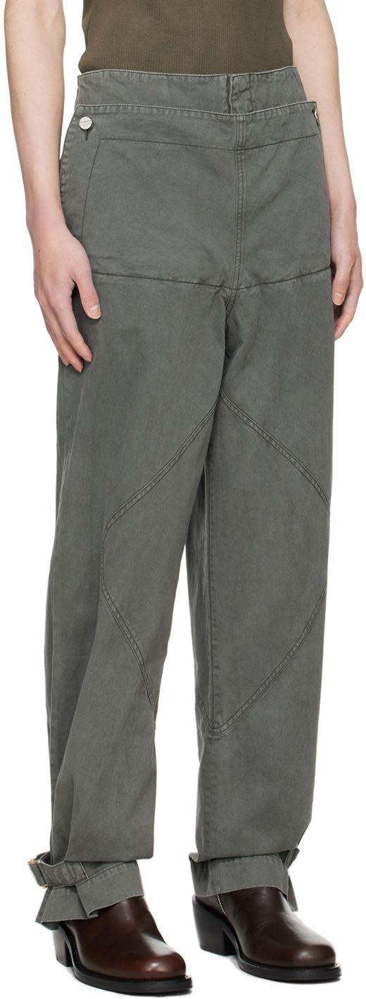 Bukser Dion Lee Shell Trousers Grå | C2175PS24, 1