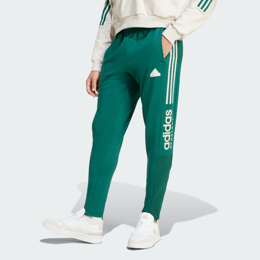 Joggingbukser adidas Performance House of Tiro Fleece Joggers Grøn | IW5950, 0