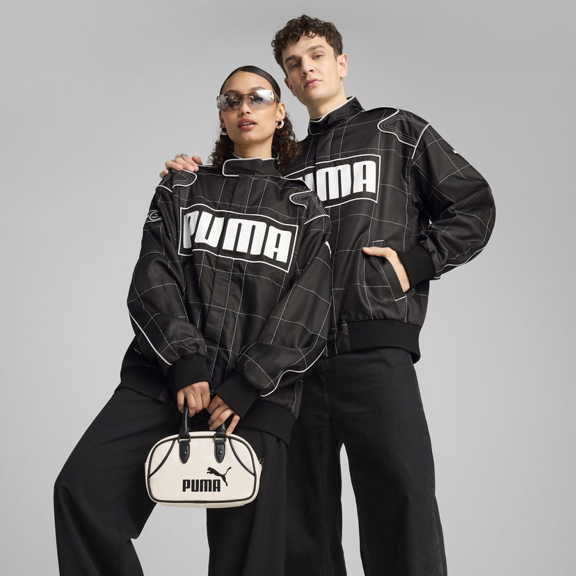 Bomberjakke Puma Unisex ARCHIVE SEASONAL Racer Jacket Sort | 629914_01