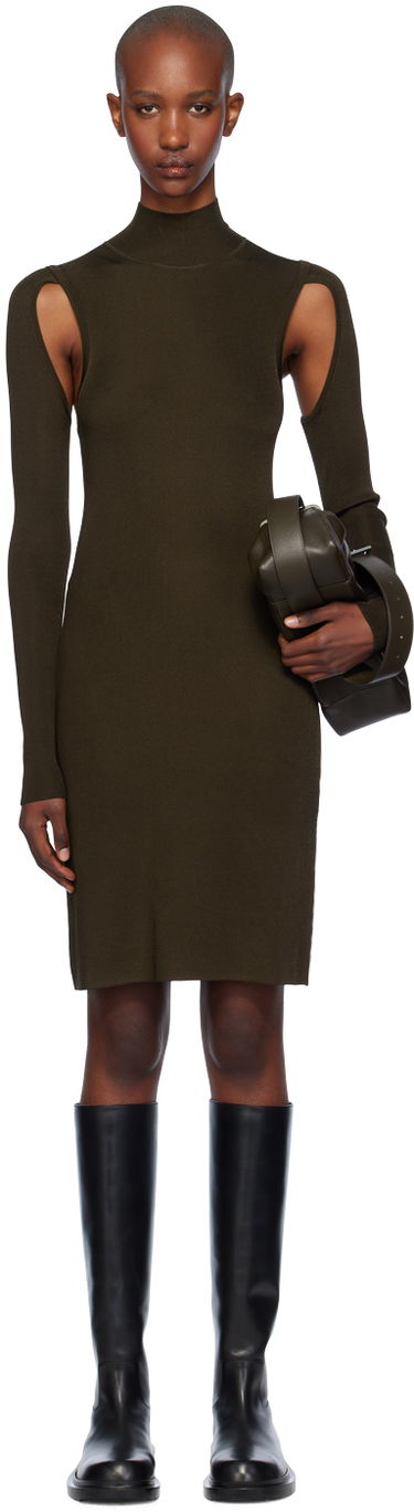 Kjole Helmut Lang Helmut Lang Air Turtleneck Midi Dress Grøn | O06HW704, 0
