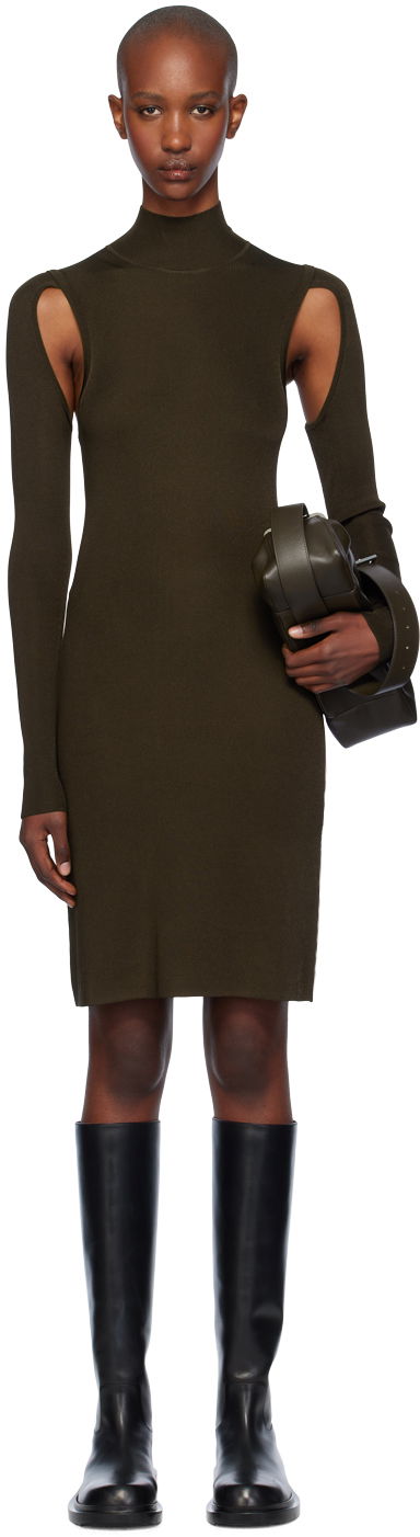 Kjole Helmut Lang Helmut Lang Air Turtleneck Midi Dress Grøn | O06HW704