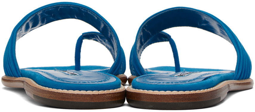 Skopleje Manolo Blahnik Manolo Blahnik Tibo Suede Toe-Ring Sandals Blå | 423-1670, 1