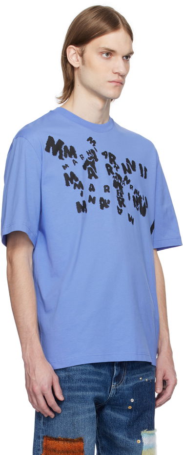 T-shirt Marni Marni 'Marni' Caos Logo T-Shirt Sort | HUMU0287P0 USCX49, 4