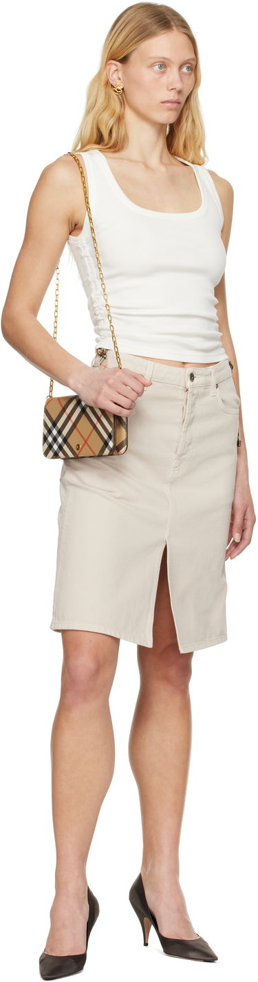 Tanktop Burberry Burberry Festival Cotton Tank Top Hvid | 8109197, 3