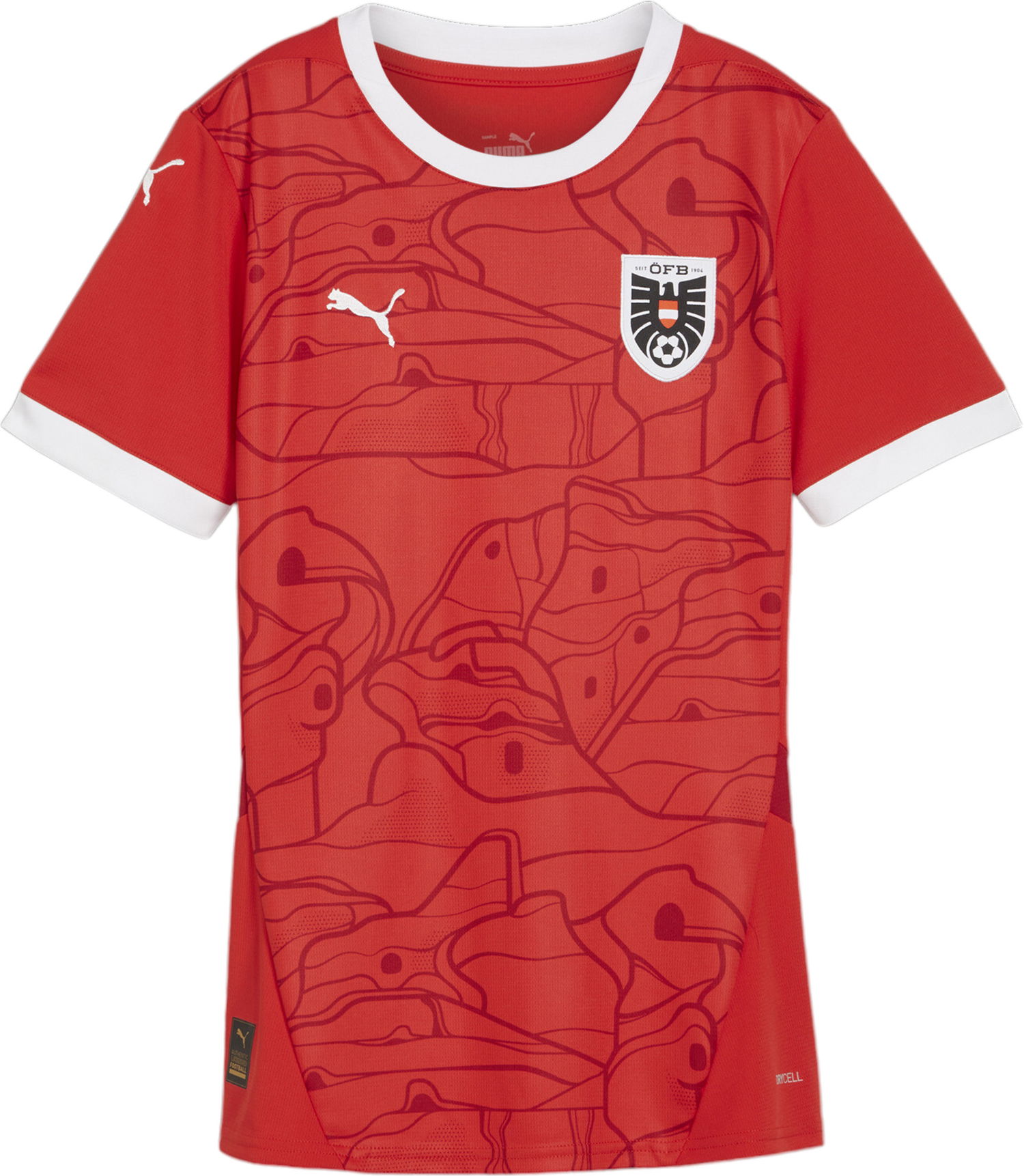 Jersey Puma ÖFB HOME Jersey Replica W 2024 Rød | 774011-01, 0