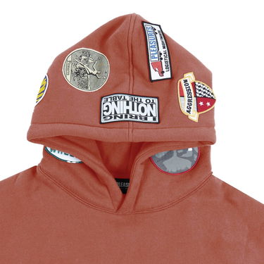 Sweatshirt Pleasures Worms Hoodie Brun | P23F022-RUST, 3