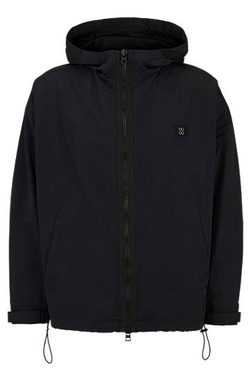 Parka BOSS Hooded Windbreaker with Logo Badge Sort | 50505432, 0