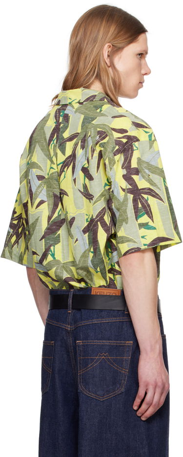 Skjorte KENZO Kenzo Paris 'Chiku-Rin Camo' Short Sleeve Shirt Gul | FF55CH1309P1, 2