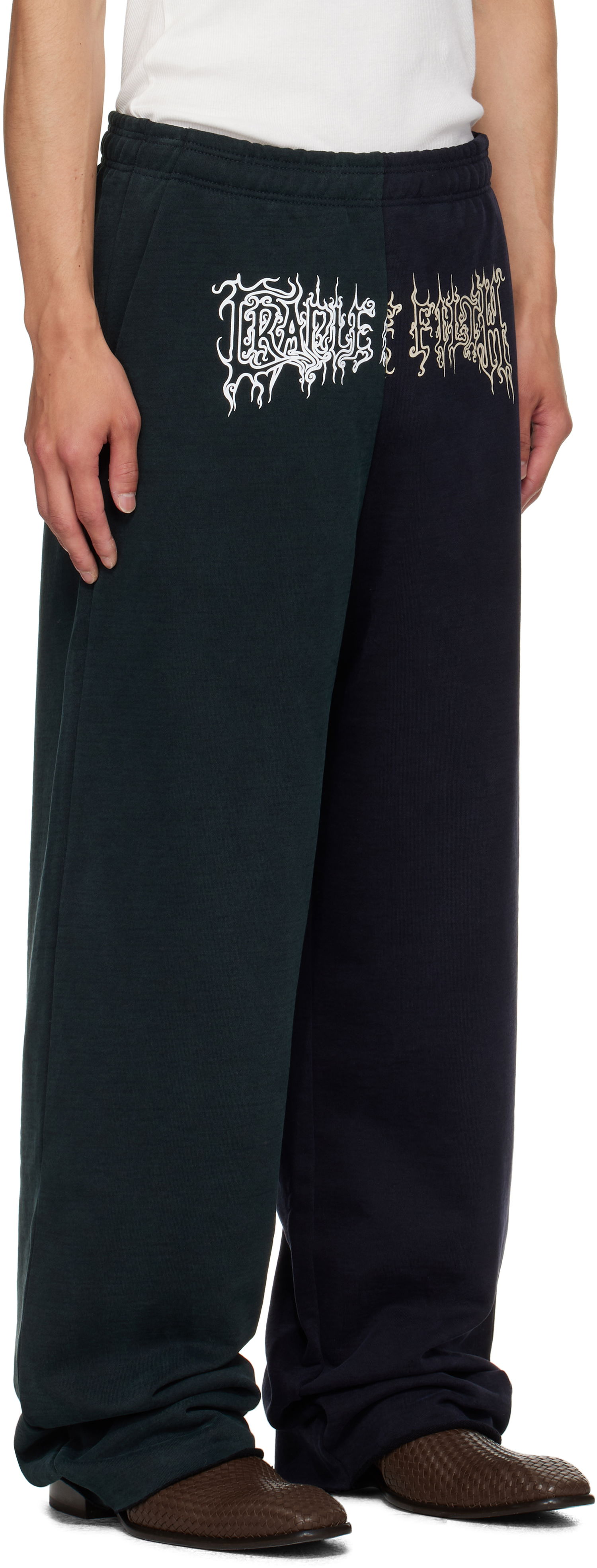 Joggingbukser VETEMENTS Vetements Cradle of Filth Cut-Up Baggy Sweatpants Mørkeblå | UCF76SP850EN, 1