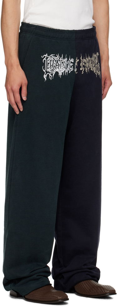 Joggingbukser VETEMENTS Vetements Cradle of Filth Cut-Up Baggy Sweatpants Mørkeblå | UCF76SP850EN, 1