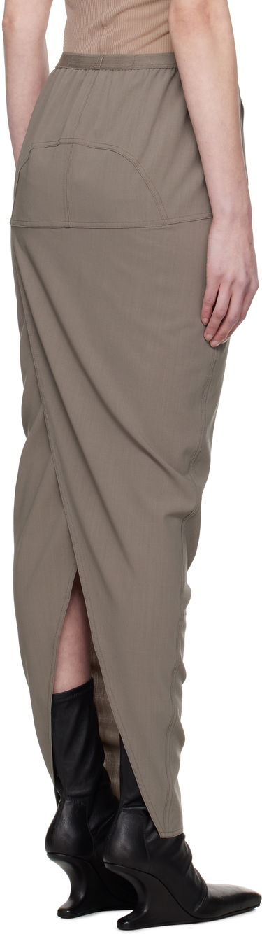 Nederdel Rick Owens Rick Owens Hollywood Soft Pillar Maxi Skirt Brun | RP01E7331 WLP, 2