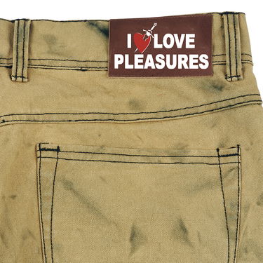 Bukser Pleasures Locust Twill Pants Beige | P22SU023, 2