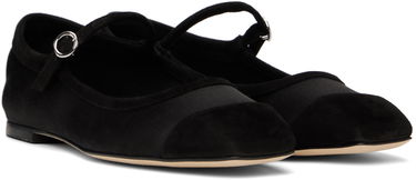 Tøj Aeyde Aeyde Uma Satin Toe-Cap Ballerina Flats Sort | A11-FL-RKLS08FL169-SS25-800-067, 3