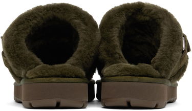 Tøj Burberry Burberry Chubby Suede & Shearling Slippers Grøn | 8092549, 1