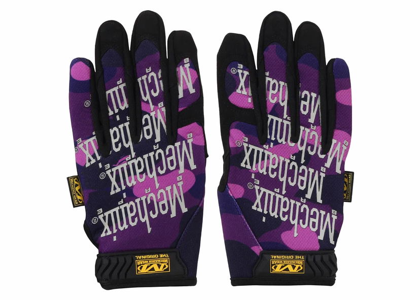 Handsker BAPE BAPE Color Camo Mechanix Wear Gloves Purple Lilla | 1J73-182-911